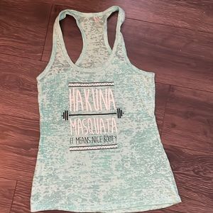 Squats burnout gym tank LARGE